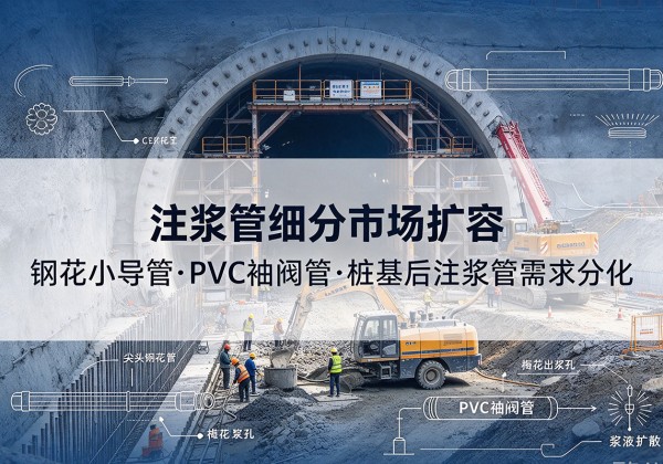 永德注浆管细分市场扩容，隧道钢花小导管、PVC 袖阀管、桩基后注浆管需求分化